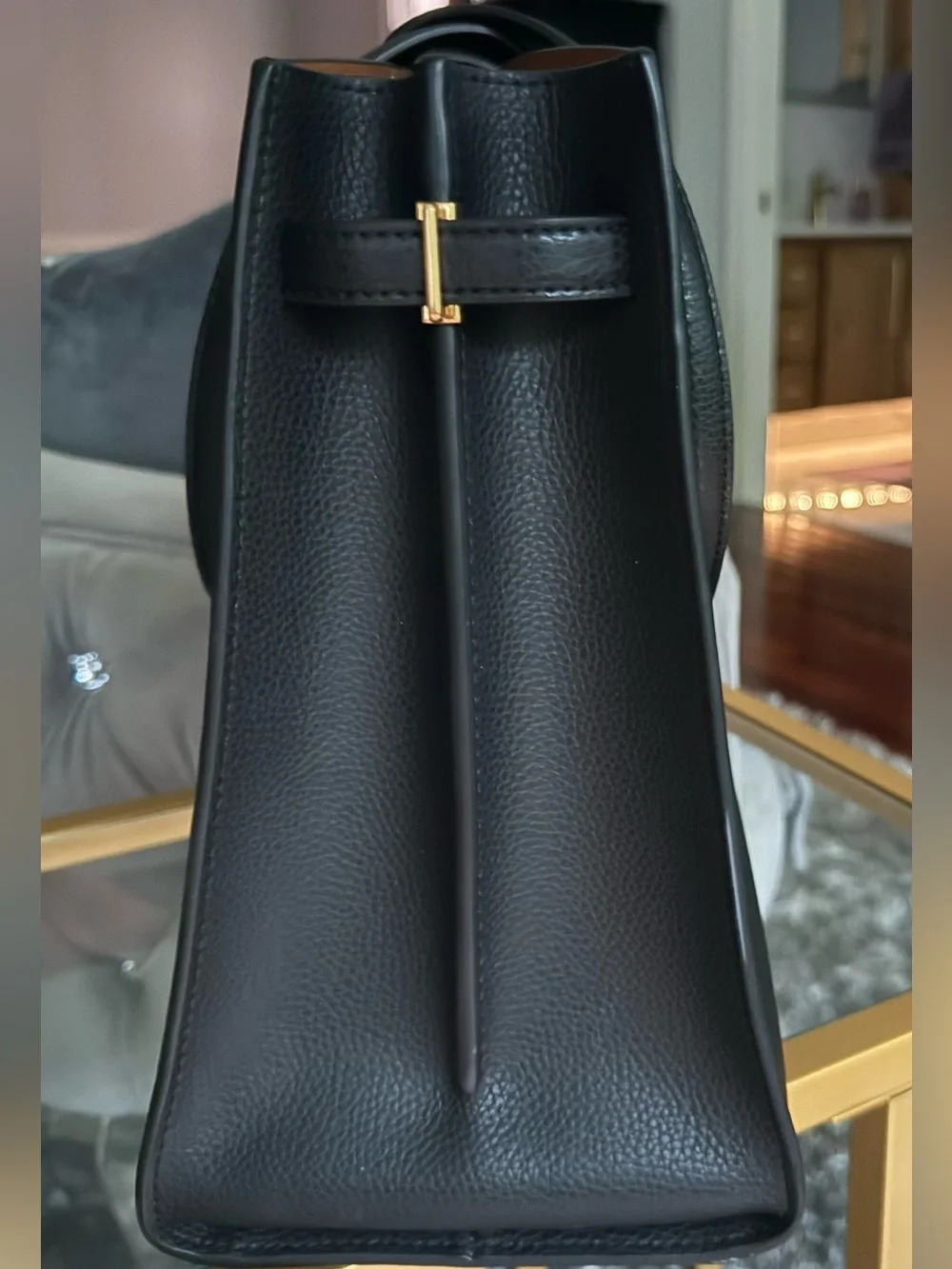 Tory Burch black pebbled